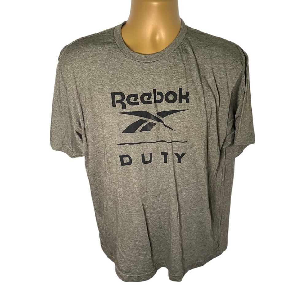 Reebok Duty Graphic Short Sleeve Tee Olive Gray XL